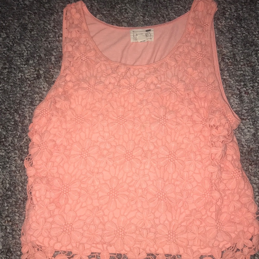 Cute orange flower tank